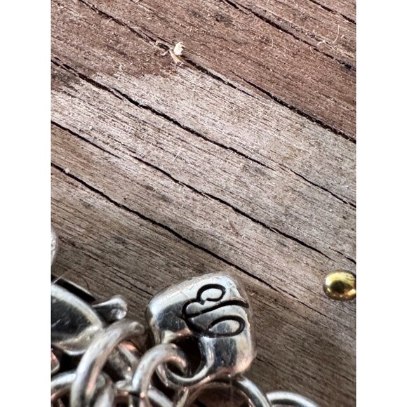 Brighton Nantucket Nautical Charm Bracelet With Shells Anchor Starfish & Crystal - Picture 6 of 8